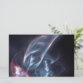 Abstracte nebula Blue en Paars Briefpapier (Staand voorkant)