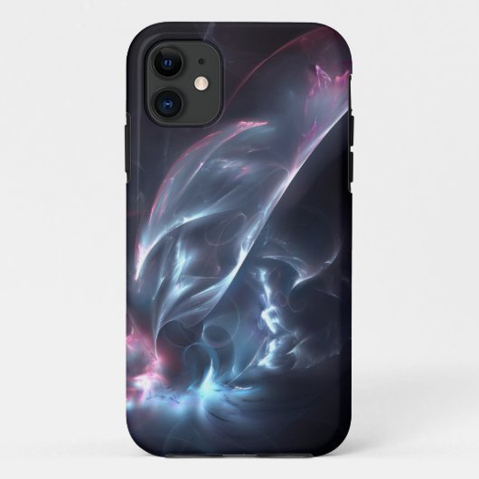 Abstracte nebula Blue en Paars Case-Mate iPhone Case (Achterkant)