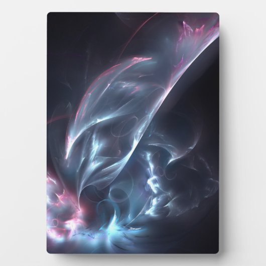 Abstracte nebula Blue en Paars Fotoplaat (voorkant)