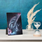 Abstracte nebula Blue en Paars Fotoplaat (Zijkant)