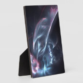 Abstracte nebula Blue en Paars Fotoplaat (Zijkant)