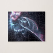 Abstracte nebula Blue en Paars Legpuzzel (Horizontaal)