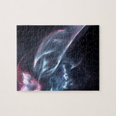 Abstracte nebula Blue en Paars Legpuzzel (Horizontaal)