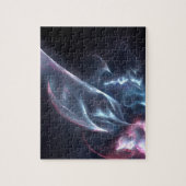 Abstracte nebula Blue en Paars Legpuzzel (Verticaal)
