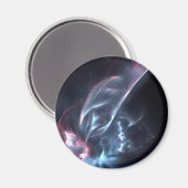 Abstracte nebula Blue en Paars Magneet (Voorkant / Achterkant)