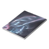 Abstracte nebula Blue en Paars Notitieblok (Linkerzijde)