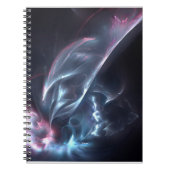 Abstracte nebula Blue en Paars Notitieboek (Voorkant)