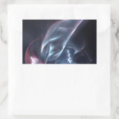 Abstracte nebula Blue en Paars Rechthoekige Sticker (Tas)