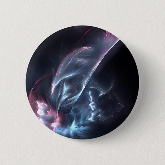 Abstracte nebula Blue en Paars Ronde Button 5,7 Cm (Voorkant)