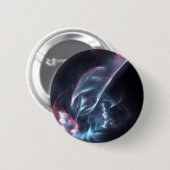 Abstracte nebula Blue en Paars Ronde Button 5,7 Cm (Voorkant /achterkant)
