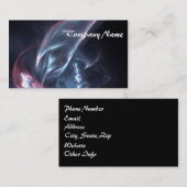 Abstracte nebula Blue en Paars Visitekaartje (Voorkant / Achterkant)