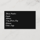 Abstracte nebula Blue en Paars Visitekaartje (Achterkant)