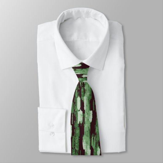 Abstracte necktie voor groen en zwart stropdas (Gebonden)
