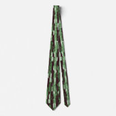 Abstracte necktie voor groen en zwart stropdas (Voorkant)