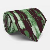 Abstracte necktie voor groen en zwart stropdas (Opgerold)