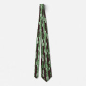 Abstracte necktie voor groen en zwart stropdas (Achterkant)