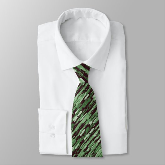Abstracte necktie voor groen en zwart stropdas (Gebonden)