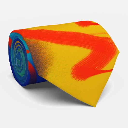 Abstracte nekjes stropdas (Opgerold)