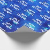 Abstracte Neon Buitenruimte Dag Cadeaupapier (Hoek)