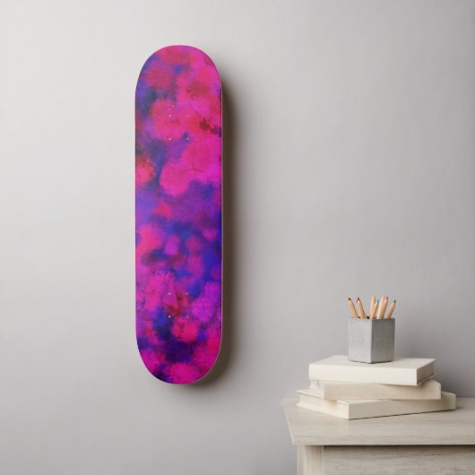 Abstracte Neon Fuzz Persoonlijk Skateboard (Muurkunst)