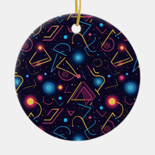 Abstracte neon geometrische vormen ontwerp keramisch ornament