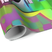 Abstracte Neon Graffiti Cadeaupapier (Rol Hoek)