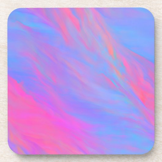 Abstracte Neon Ink Flow Bier Onderzetter (Voorkant)