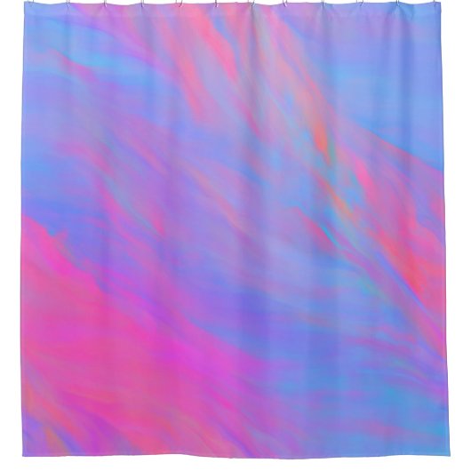 Abstracte Neon Ink Flow Douchegordijn (Voorkant)