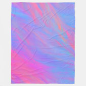 Abstracte Neon Ink Flow Fleece Deken (Voorkant)