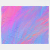Abstracte Neon Ink Flow Fleece Deken (Voorkant (Horizontaal))