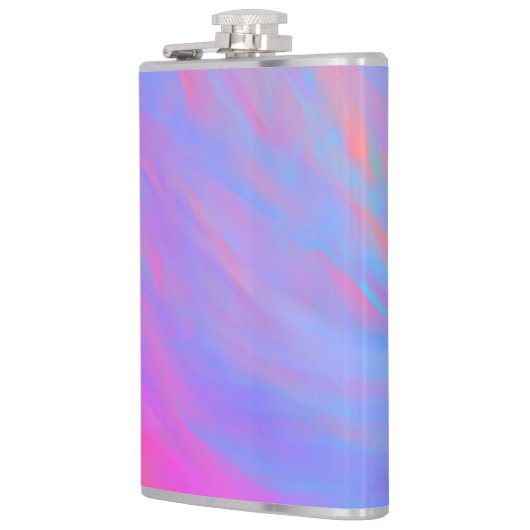 Abstracte Neon Ink Flow Heupfles (Links)