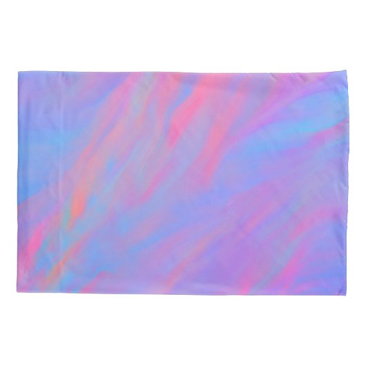 Abstracte Neon Ink Flow Kussensloop (Achterkant)