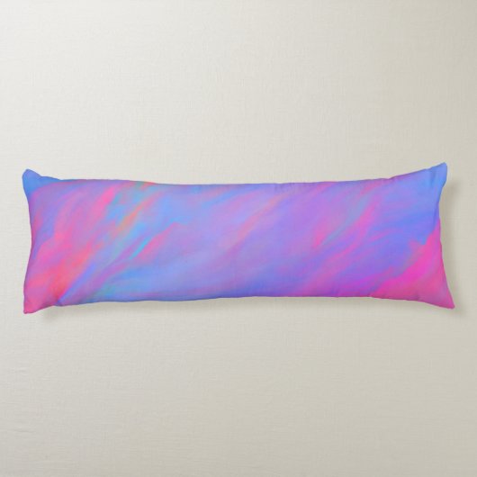 Abstracte Neon Ink Flow Lichaamskussen (Achterkant)