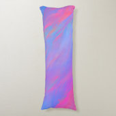Abstracte Neon Ink Flow Lichaamskussen (Voorkant Verticaal)