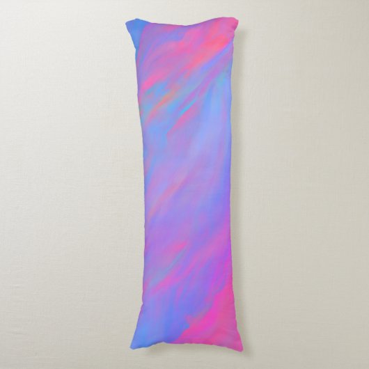 Abstracte Neon Ink Flow Lichaamskussen (Voorkant Verticaal)