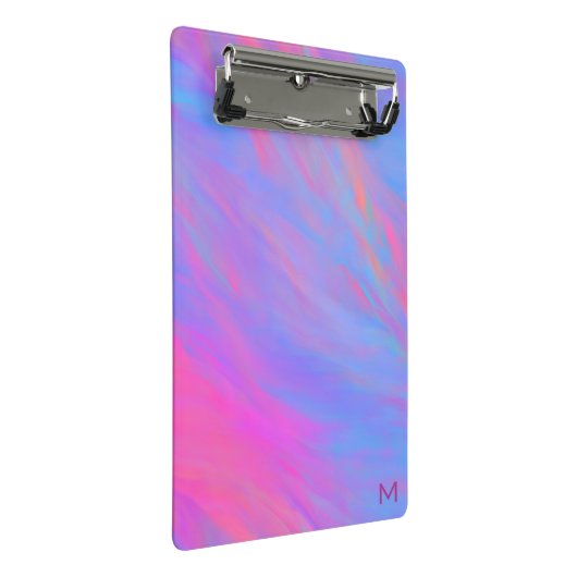 Abstracte Neon Ink Flow Mini Klembord (Schuin)