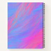 Abstracte Neon Ink Flow Notitieboek (Achterkant)