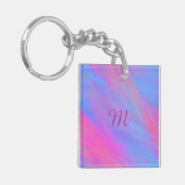 Abstracte Neon Ink Flow Sleutelhanger (Voorkant Links)