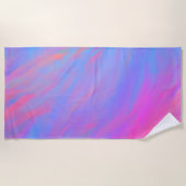 Abstracte Neon Ink Flow Strandlaken (Voorkant)