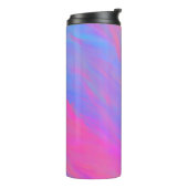 Abstracte Neon Ink Flow Thermosbeker (Gedraaid links)