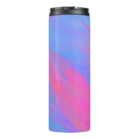 Abstracte Neon Ink Flow Thermosbeker (Achterkant)