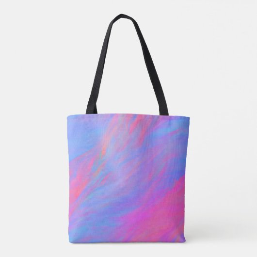 Abstracte Neon Ink Flow Tote Bag (Achterkant)