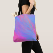 Abstracte Neon Ink Flow Tote Bag (Dichtbij)