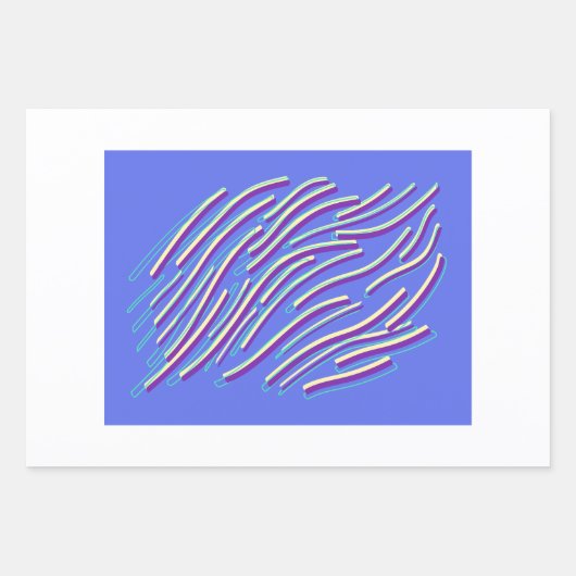 Abstracte Neon Inpakpapier Vel (Voorkant 2)