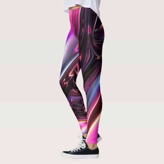 Abstracte Neon Lines Leggings (Links)