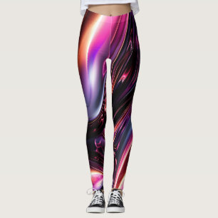 Abstracte Neon Lines Leggings