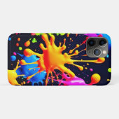 Abstracte Neon Paint Splash-illustraties Case-Mate iPhone Case (Achterkant (horizontaal))