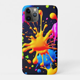 Abstracte Neon Paint Splash-illustraties Case-Mate iPhone Case