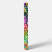 Abstracte Neon Rainbow Sparkly Glitter Case-Mate iPhone Case (Achterkant / Links)