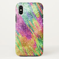 Abstracte Neon Rainbow Sparkly Glitter